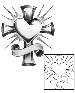 Sacred Heart Tattoo Religious & Spiritual tattoo | CQF-00006