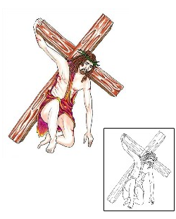 Cross Tattoo Religious & Spiritual tattoo | CRF-00281