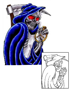 Reaper Tattoo Horror tattoo | D2F-00156