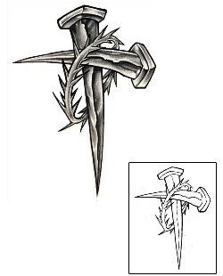 Crown of Thorns Tattoo Religious & Spiritual tattoo | DFF-00503