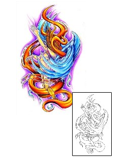 Fire – Flames Tattoo Mythology tattoo | DGF-00166