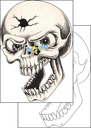 Skull Tattoo horror-skull-tattoos-don-furbush-dhf-00382