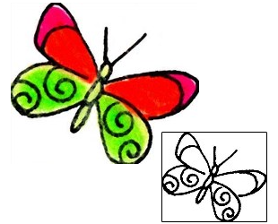 Butterfly Tattoo For Women tattoo | GGF-00044
