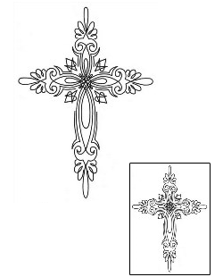 Cross Tattoo Religious & Spiritual tattoo | GJF-01467