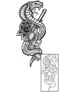 Gun Tattoo Reptiles & Amphibians tattoo | GUF-00031