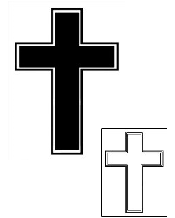 Cross Tattoo Religious & Spiritual tattoo | MVF-00017