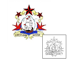 Nautical Star Tattoo Miscellaneous tattoo | PHF-00055