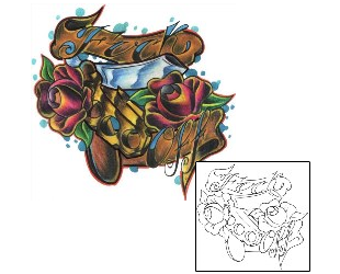 Straight Razor Tattoo Plant Life tattoo | PNF-00025