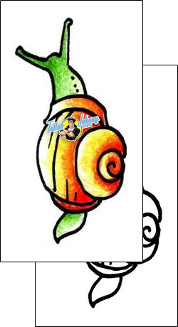 Ankle Tattoo snail-tattoos-pablo-paola-ppf-00994
