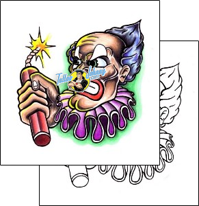 Clown Tattoo clown-tattoos-pericle-varduca-pvf-00078