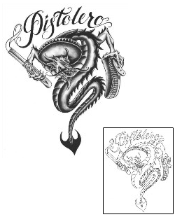 Gun Tattoo Mythology tattoo | ROF-00090