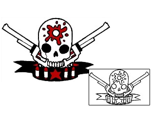 Gun Tattoo Horror tattoo | RTF-00090