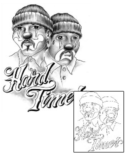 Comedy Tragedy Mask Tattoo Mythology tattoo | SAF-00066