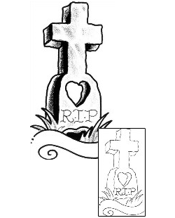 Rest In Peace Tattoo Religious & Spiritual tattoo | TEF-00038