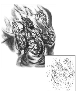 Monster Tattoo Horror tattoo | TFF-00030