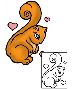 Picture of Love Squirrel Tattoo