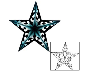 Nautical Star Tattoo Astronomy tattoo | TMF-00008