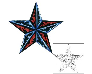 Nautical Star Tattoo Astronomy tattoo | TMF-00009