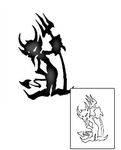 Devil - Demon Tattoo Horror tattoo | TRF-00011