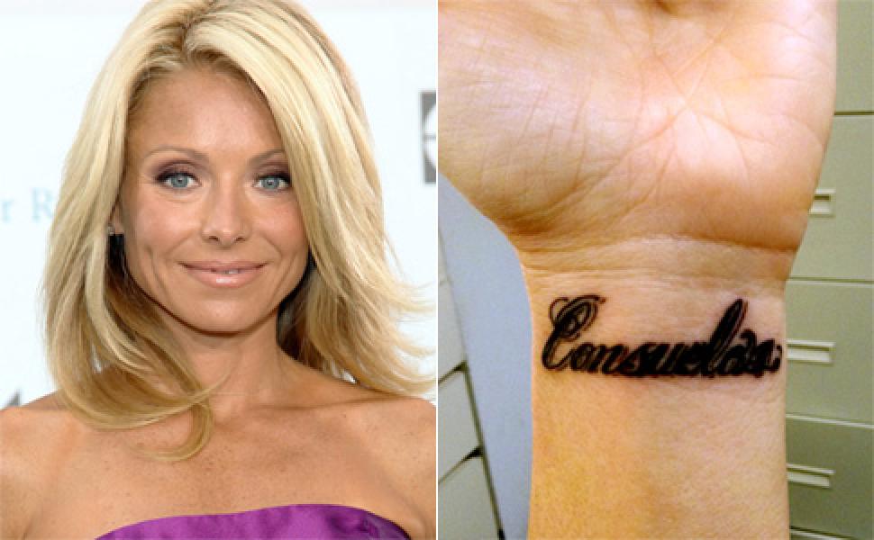 Kelly Ripa Tattoos