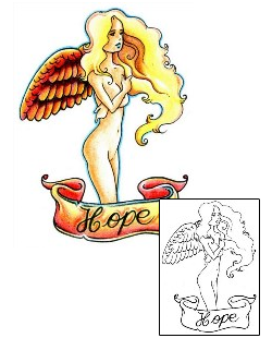 Angel Tattoo Religious & Spiritual tattoo | AAF-00032