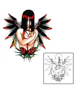 Angel Tattoo Religious & Spiritual tattoo | AAF-00057