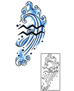Aquarius Tattoo Zodiac tattoo | AAF-00090