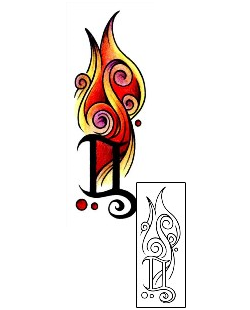 Fire – Flames Tattoo Miscellaneous tattoo | AAF-00165