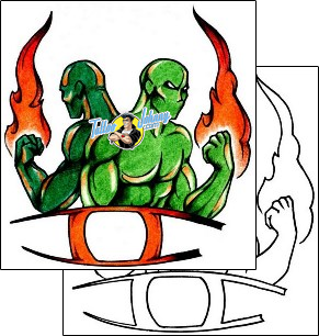 Fire – Flames Tattoo miscellaneous-fire-tattoos-andrea-ale-aaf-00170