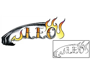 Leo Tattoo Specific Body Parts tattoo | AAF-00186