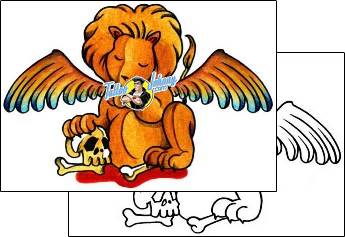 Lion Tattoo animal-lion-tattoos-andrea-ale-aaf-00187