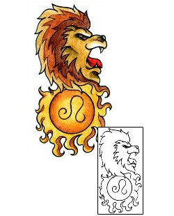 Lion Tattoo Astronomy tattoo | AAF-00193