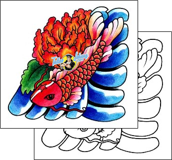 Fish Tattoo marine-life-fish-tattoos-andrea-ale-aaf-00324