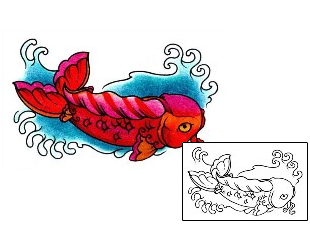 Koi Tattoo Marine Life tattoo | AAF-00332