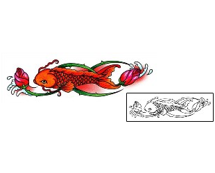 Koi Tattoo Marine Life tattoo | AAF-00337