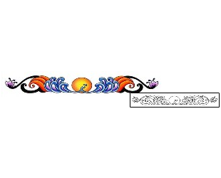 Sun Tattoo Specific Body Parts tattoo | AAF-00339