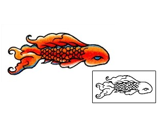 Asian Tattoo Marine Life tattoo | AAF-00340