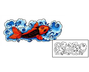 Koi Tattoo Marine Life tattoo | AAF-00342