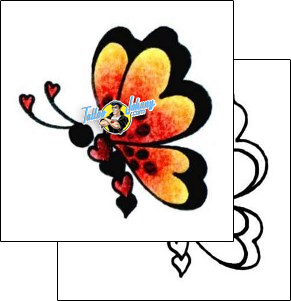 Heart Tattoo butterfly-tattoos-andrea-ale-aaf-00381