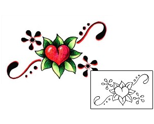 Heart Tattoo Plant Life tattoo | AAF-00383