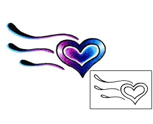 Heart Tattoo Specific Body Parts tattoo | AAF-00389