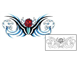 Rose Tattoo Specific Body Parts tattoo | AAF-00412