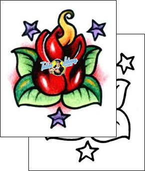 Flower Tattoo plant-life-flowers-tattoos-andrea-ale-aaf-00418