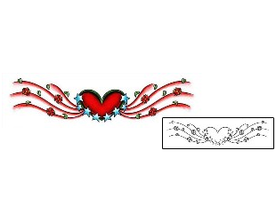 Heart Tattoo Specific Body Parts tattoo | AAF-00420