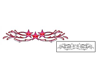 Star Tattoo Specific Body Parts tattoo | AAF-00445