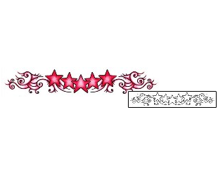 Star Tattoo Specific Body Parts tattoo | AAF-00446