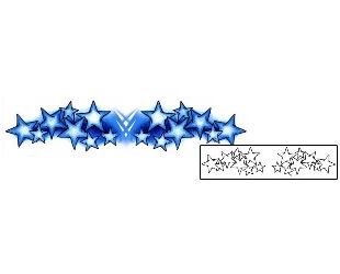 Star Tattoo Specific Body Parts tattoo | AAF-00455