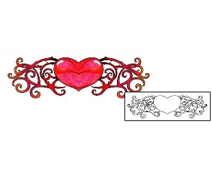 Heart Tattoo Specific Body Parts tattoo | AAF-00511