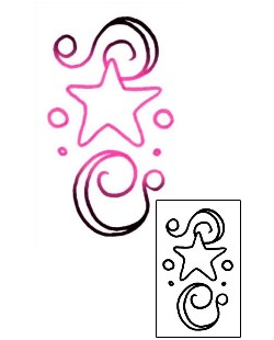 Star Tattoo Specific Body Parts tattoo | AAF-00541