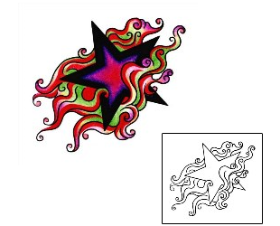 Star Tattoo Astronomy tattoo | AAF-00543